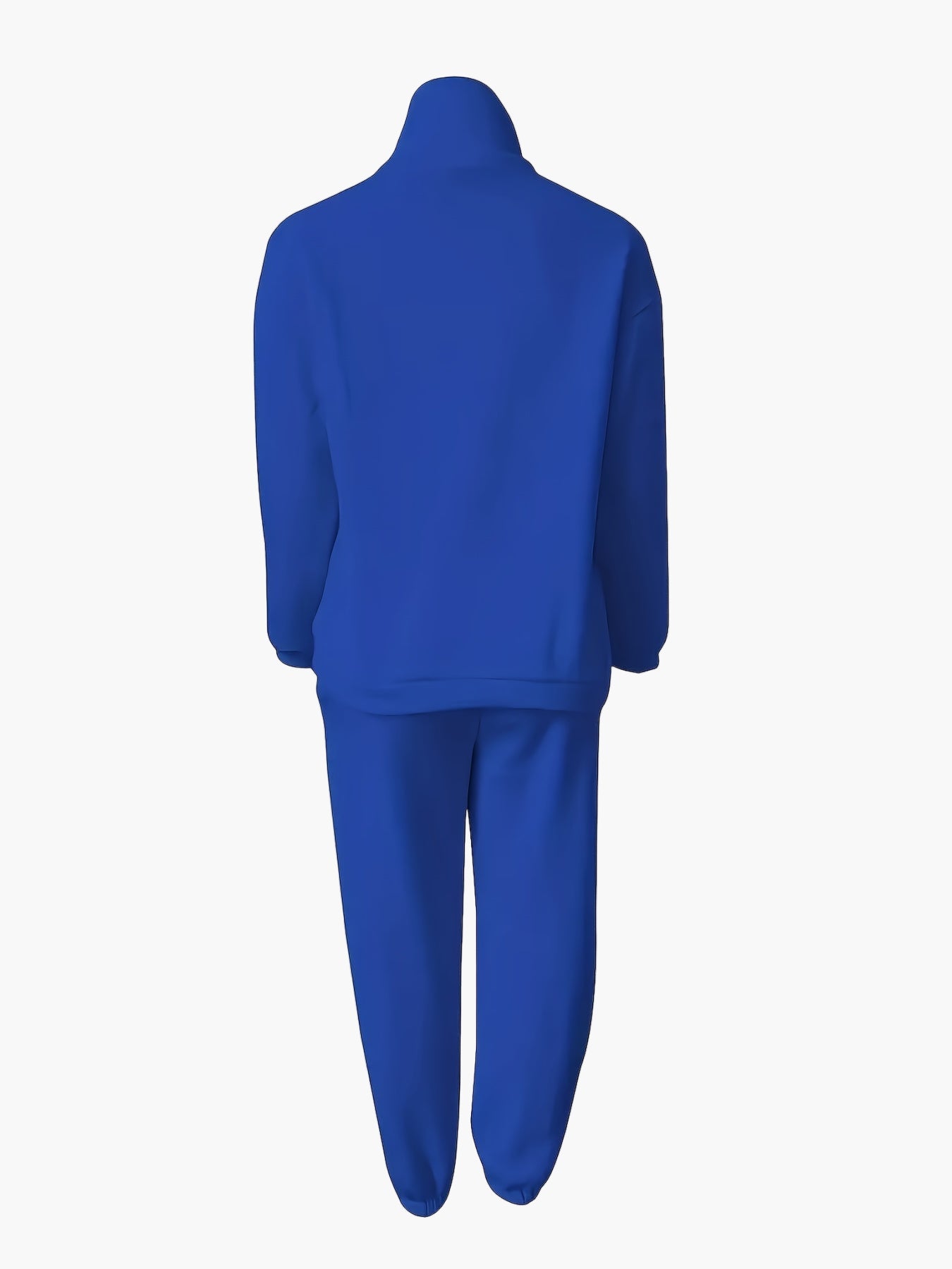 Sweat-shirt zippé à col montant pour femme, style décontracté, idéal automne/hiver