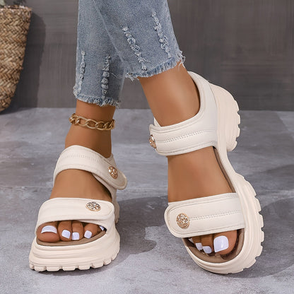 Sandali con zeppa spessa versatili da donna nuova collezione
