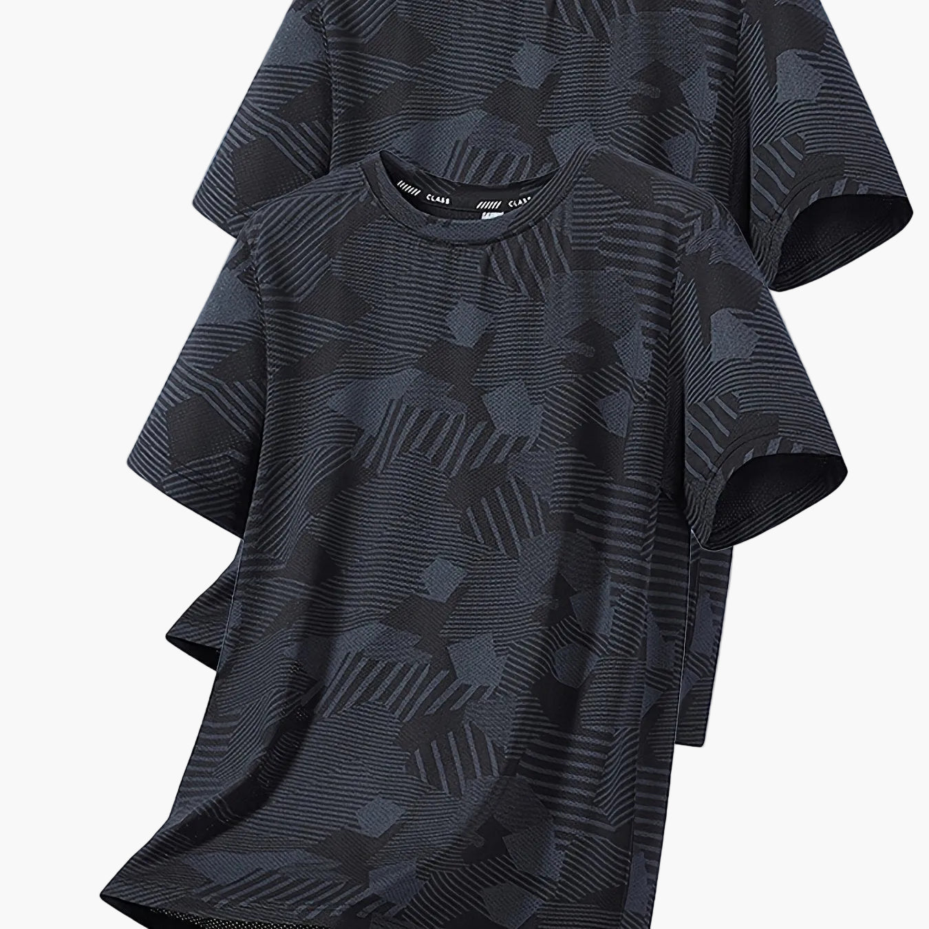 Camiseta casual para hombre estilo tropical transpirable de manga corta - Pack de 2, ideal para el verano