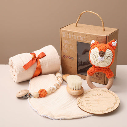 Coffret Cadeau de Naissance Bébé Mixte – Set de Bain et Jouets Éveil Éléphant