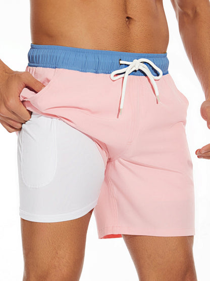 Short de bain homme style sportif avec poche intégrée – Idéal plage et activités estivales