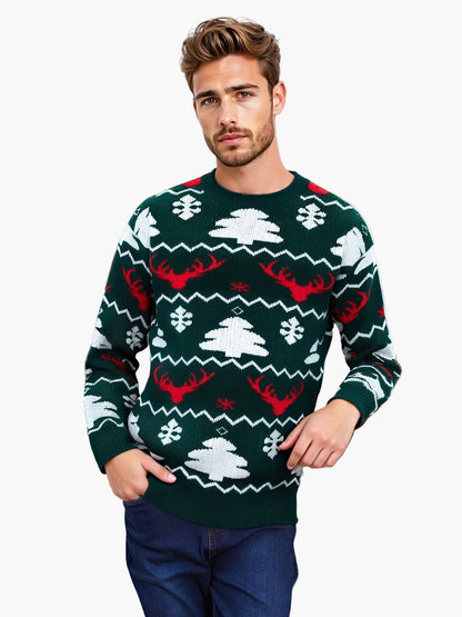 Pull de Noël homme style festif pour soirées et fêtes d'hiver