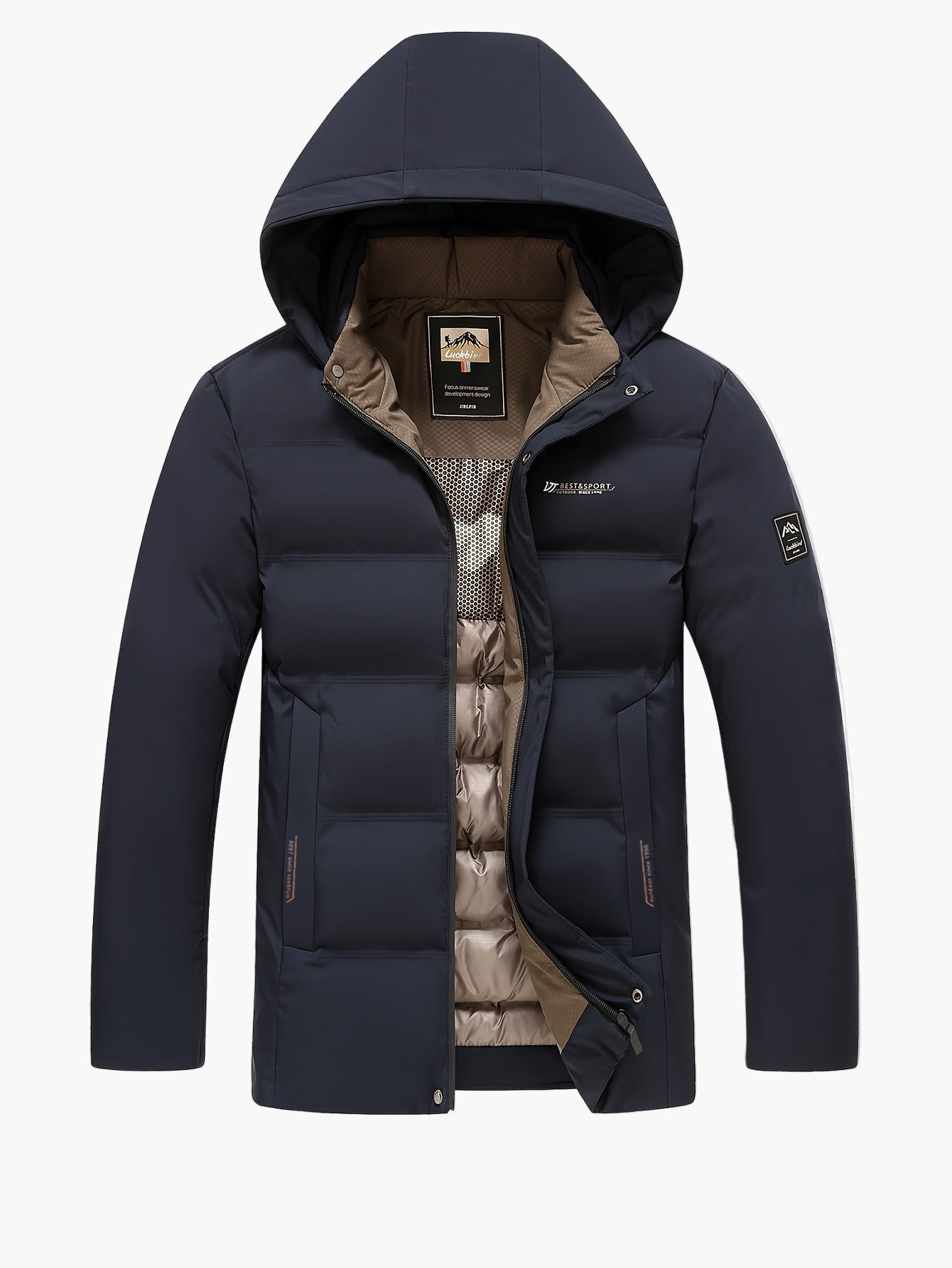 Doudoune à Capuche Homme Style Urbain Hiver Décontracté