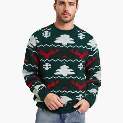 Pull de Noël homme style festif pour soirées et fêtes d'hiver