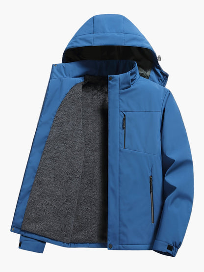 Veste de randonnée imperméable à capuche pour homme – Style sportif et urbain, idéale pour l’extérieur