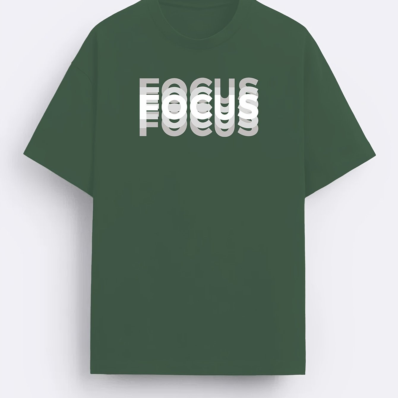 T-shirt Homme Style Moderne avec Motif "FOCUS" – Look Urbain et Inspirant