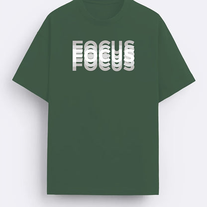 T-shirt Homme Style Moderne avec Motif "FOCUS" – Look Urbain et Inspirant