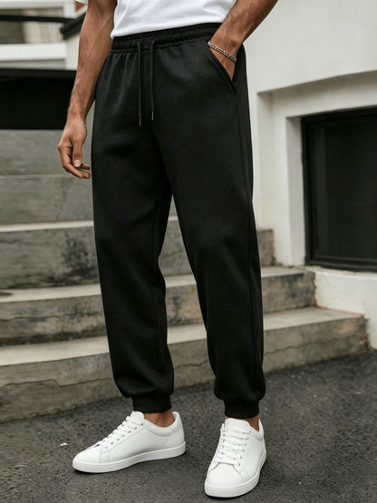 Pantaloni da jogging uomo taglio dritto stile urbano per sport e relax