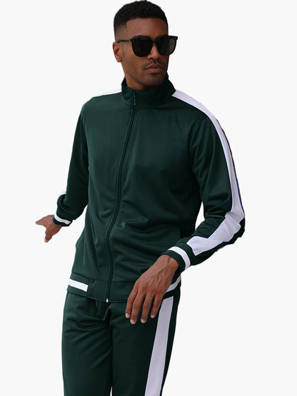 Survêtement Homme Style Sport Décontracté Ensemble Veste et Pantalon Idéal Loisirs et Entraînement