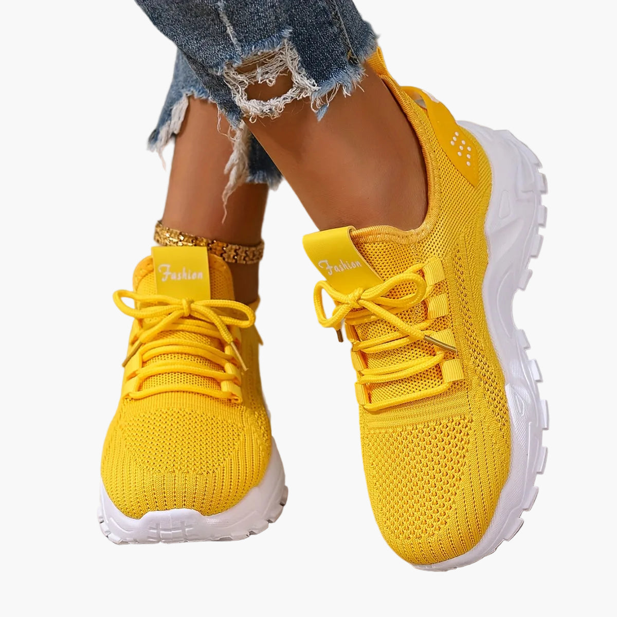 Baskets de sport femme ultra-légères style running pour loisirs et marche