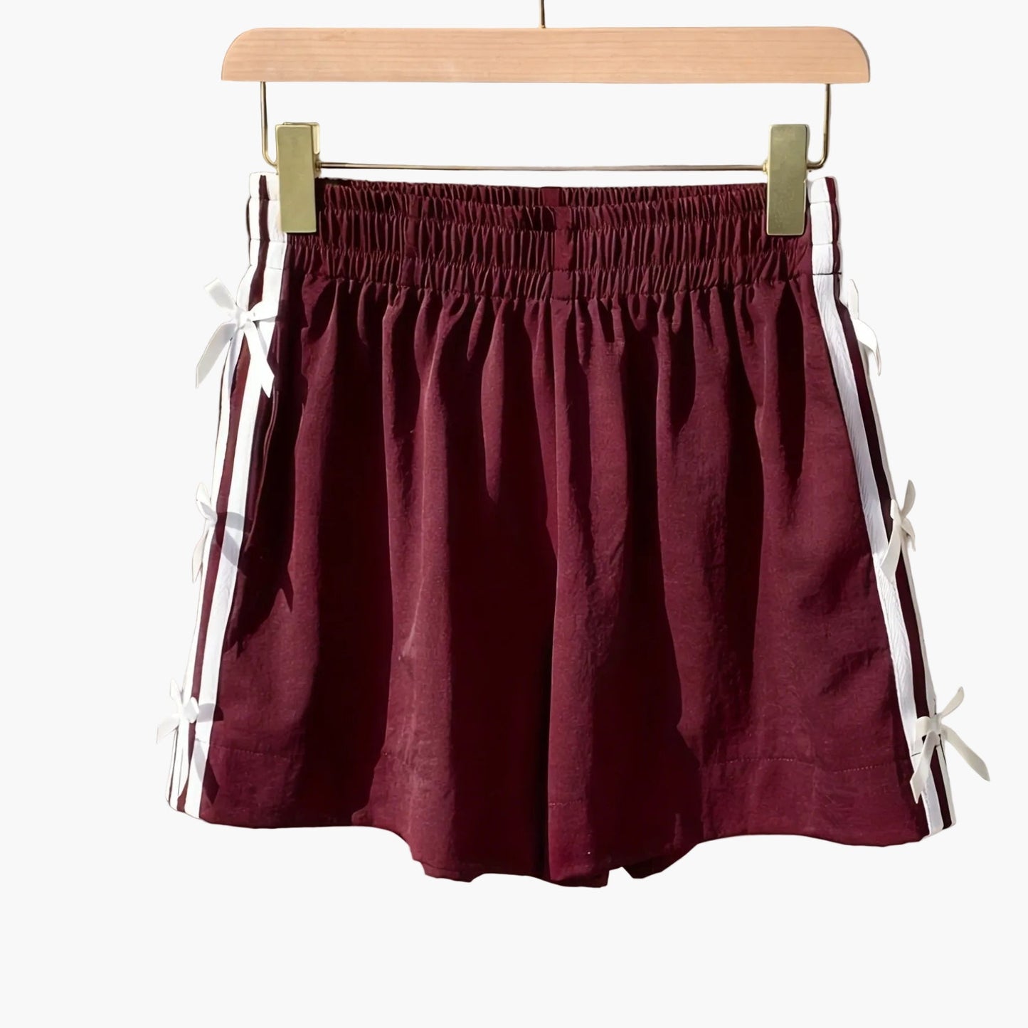 Top corto casual para mujer estilo vacaciones con nudos laterales y bandas deportivas