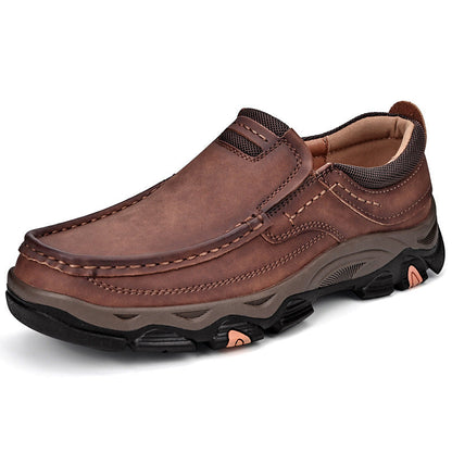 Mathew – Chaussures de randonnée en cuir vegan pour hommes grandes tailles