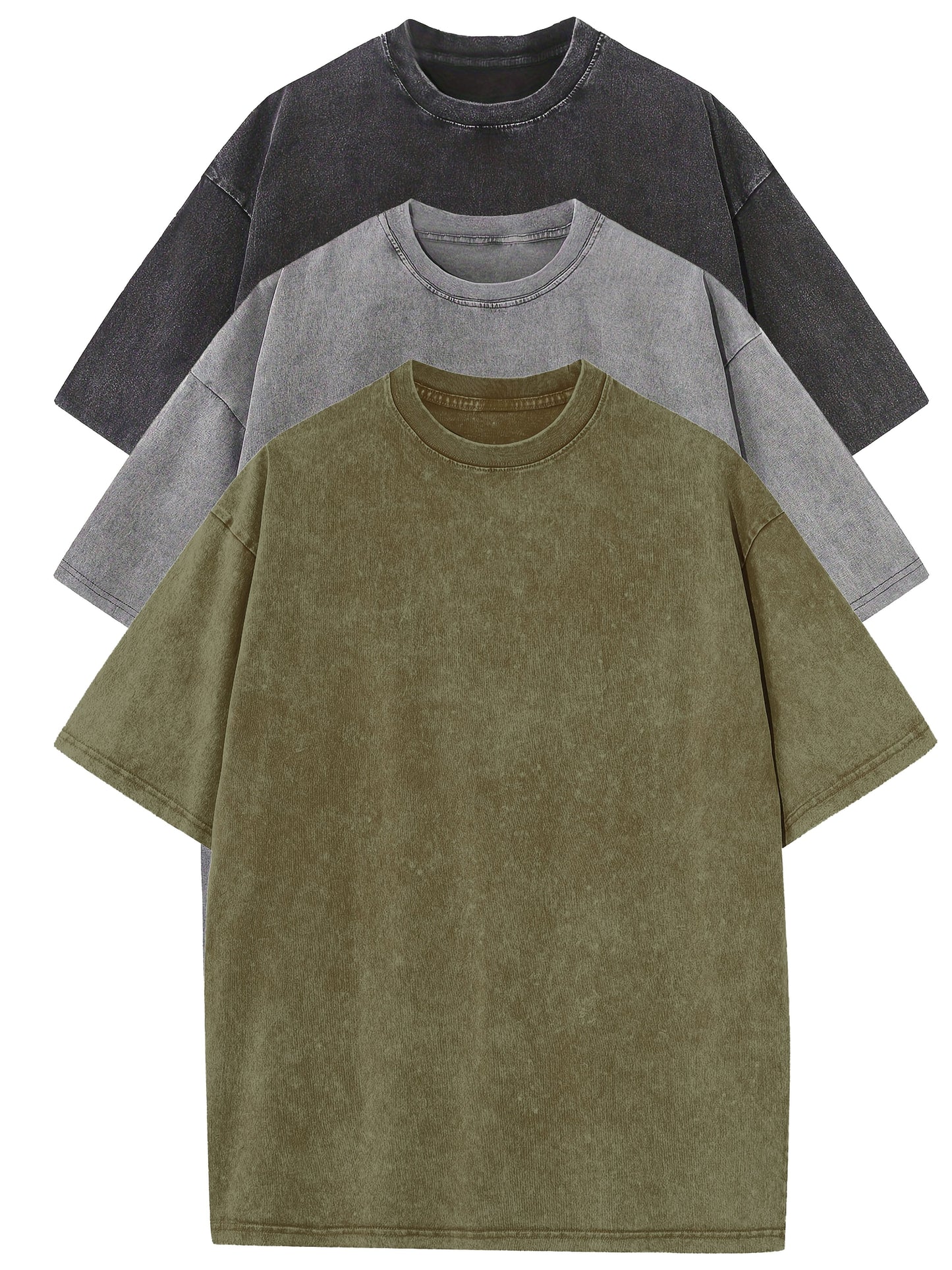 T-shirt décontracté homme coupe ample style urbain pour usage quotidien