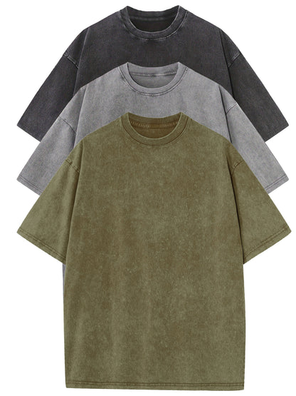 T-shirt décontracté homme coupe ample style urbain pour usage quotidien
