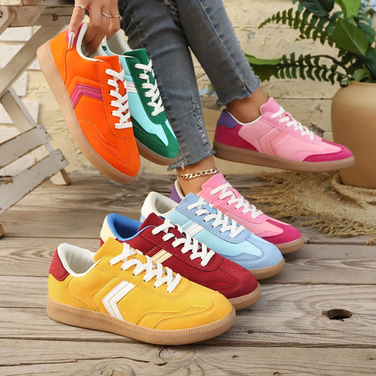 Baskets décontractées pour femme style rétro urbain