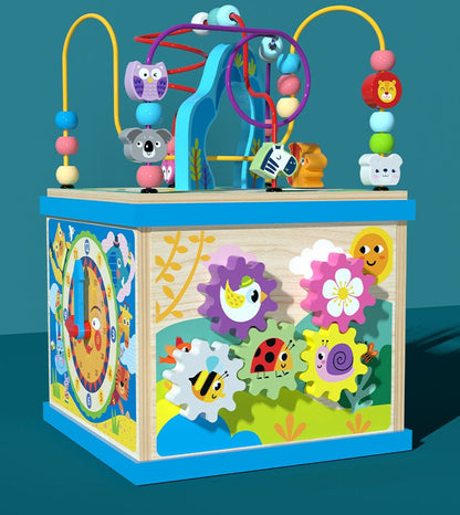 Cube d'Activités Éducatif Bébé Enfant – Jouet d’Éveil Multifonction pour Apprentissage Précoce