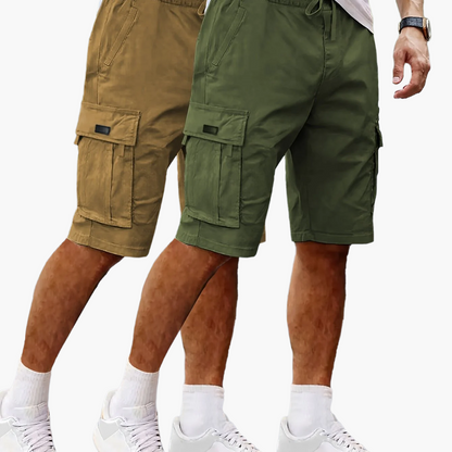 Shorts cargo décontractés pour homme 2 pièces, style urbain et polyvalent, idéals pour loisirs et activités extérieures