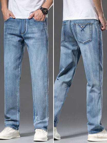 Jeans rectos casuales para hombre estilo urbano versátil
