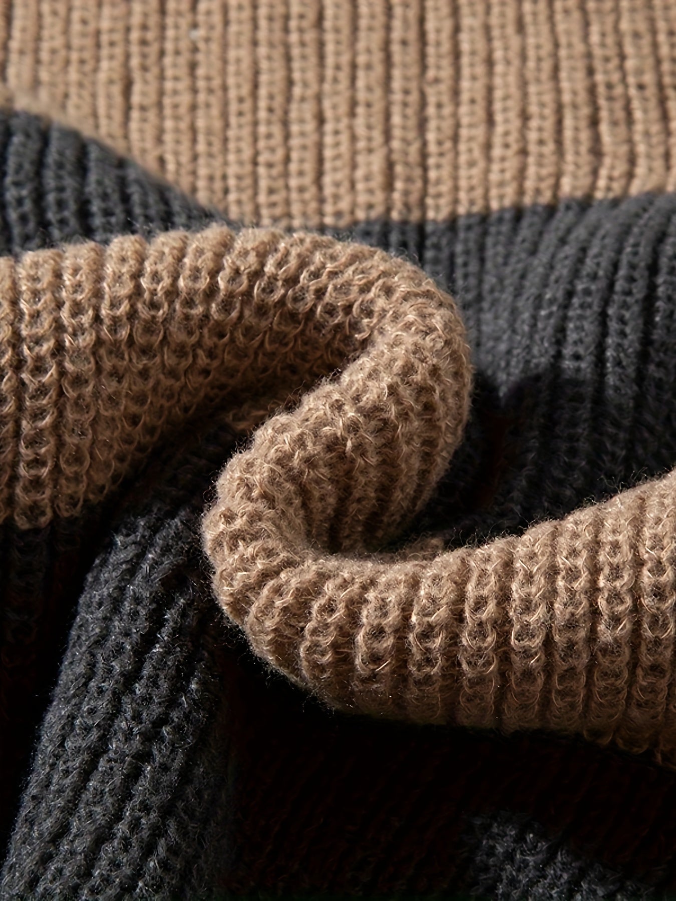 Pull décontracté à rayures pour homme style automne hiver