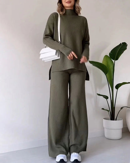 Ensemble deux pièces chic avec fente