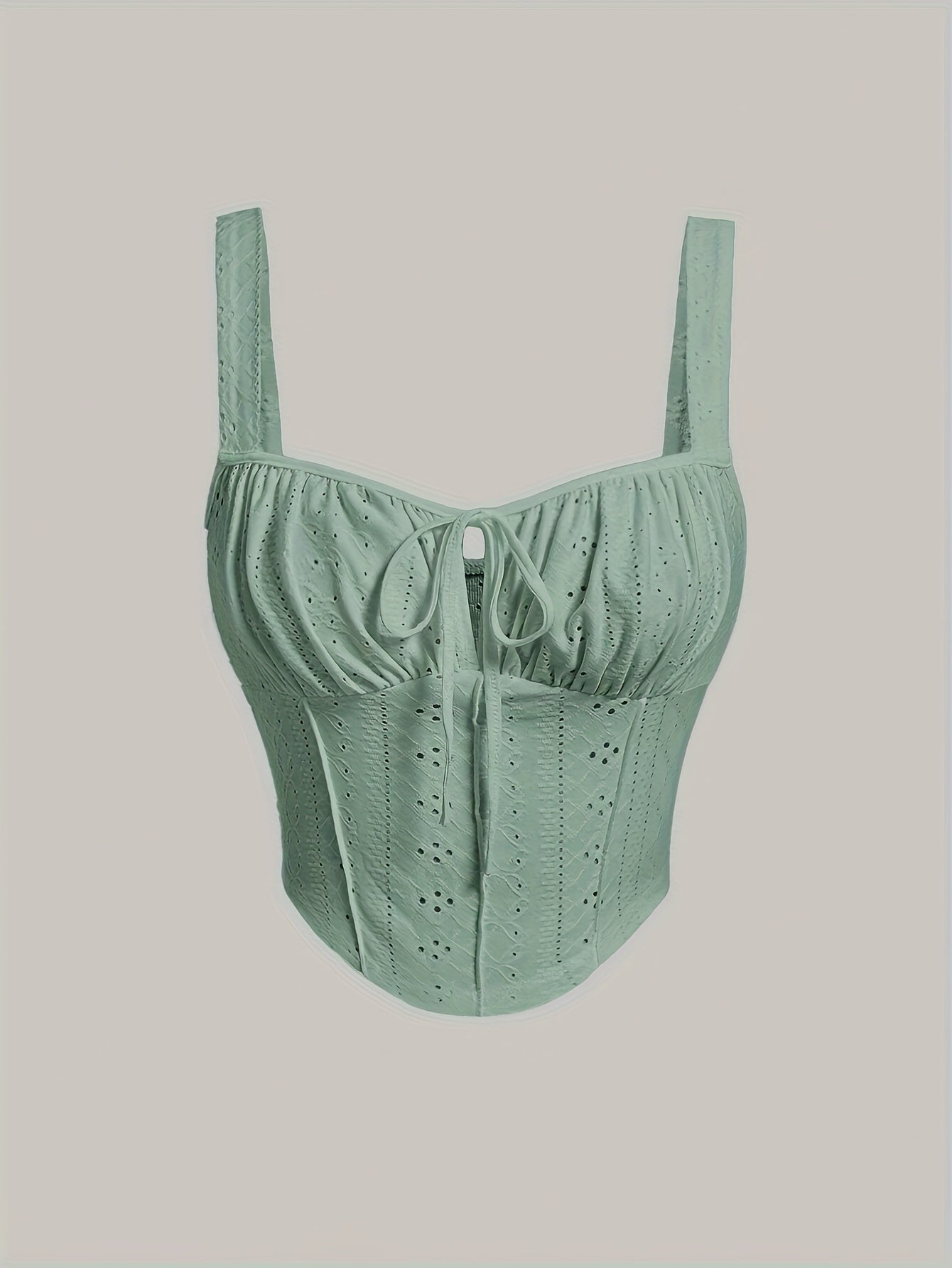 Bustier femenino estilo corsé bordado elegante para primavera y verano