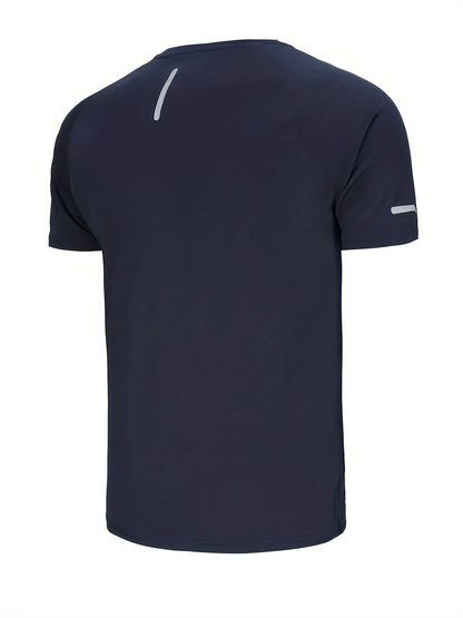 T-shirt de sport homme à manches courtes style moderne pour entraînement et running