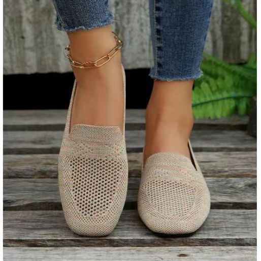 Juliet – Chaussures à Talon Plat Tissées Volantes pour Femmes