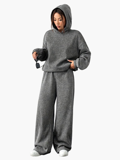 Ensemble de survêtement décontracté pour femme, style ample, idéal pour détente et loisirs