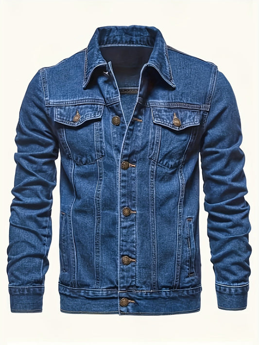 Veste en jean style décontracté pour homme - Idéale pour un look urbain tendance