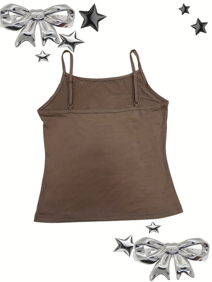 Dames tanktop Y2K geometrisch patroon stedelijke stijl voor een trendy zomerse look