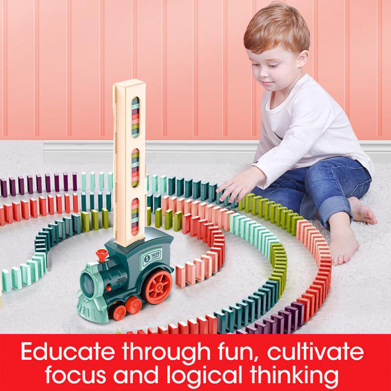 Jouet Train Domino Automatique pour Enfants – Développement de l’Imagination et Coordination
