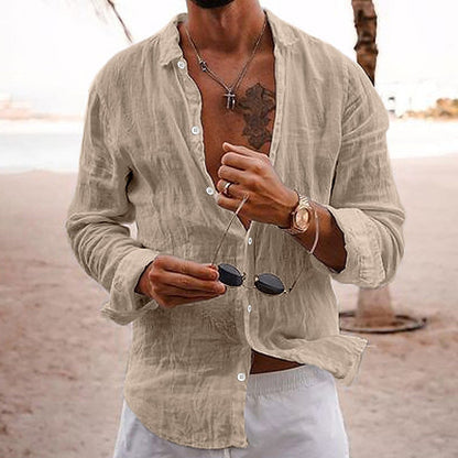 Benjamin – Chemise Décontractée en Coton et Lin