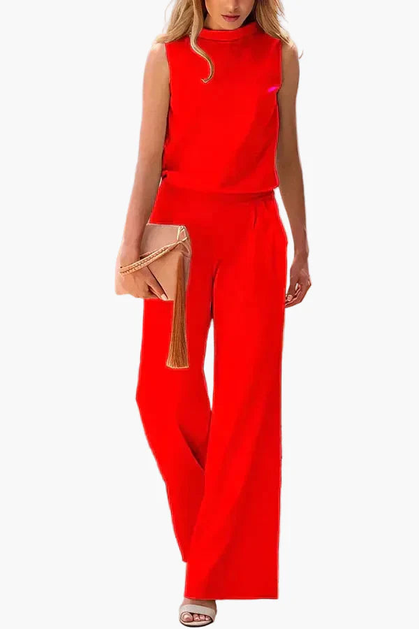 Elegant sleeveless jumpsuit for women – Chic and versatile style for all occasions