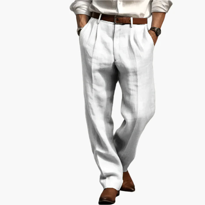 Pantalon rétro élégant pour homme, coupe ample, style casual ou habillé