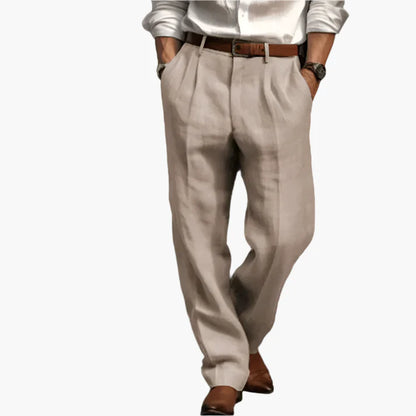 Pantalon rétro élégant pour homme, coupe ample, style casual ou habillé