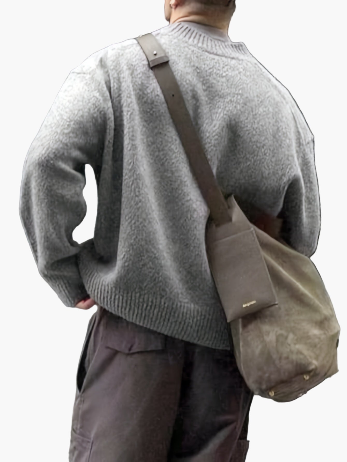 Pull streetwear décontracté pour homme avec lettre B, style tendance automne-hiver