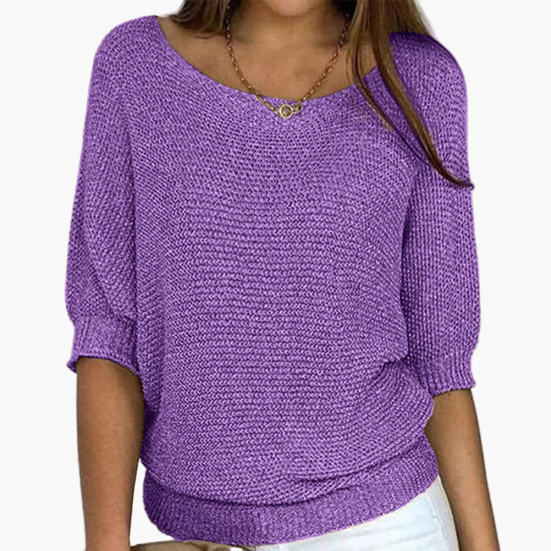 Pull ample femme style décontracté pour loisirs et quotidien