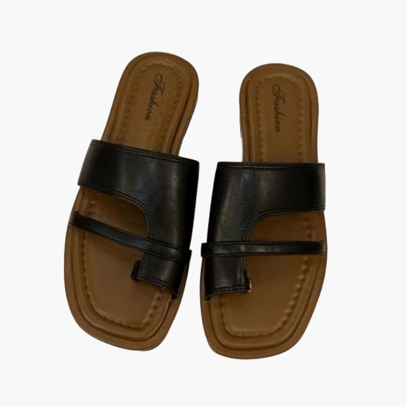 Sandali bassi casual da donna, stile chic, ideali per l'estate