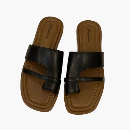 Sandali bassi casual da donna, stile chic, ideali per l'estate