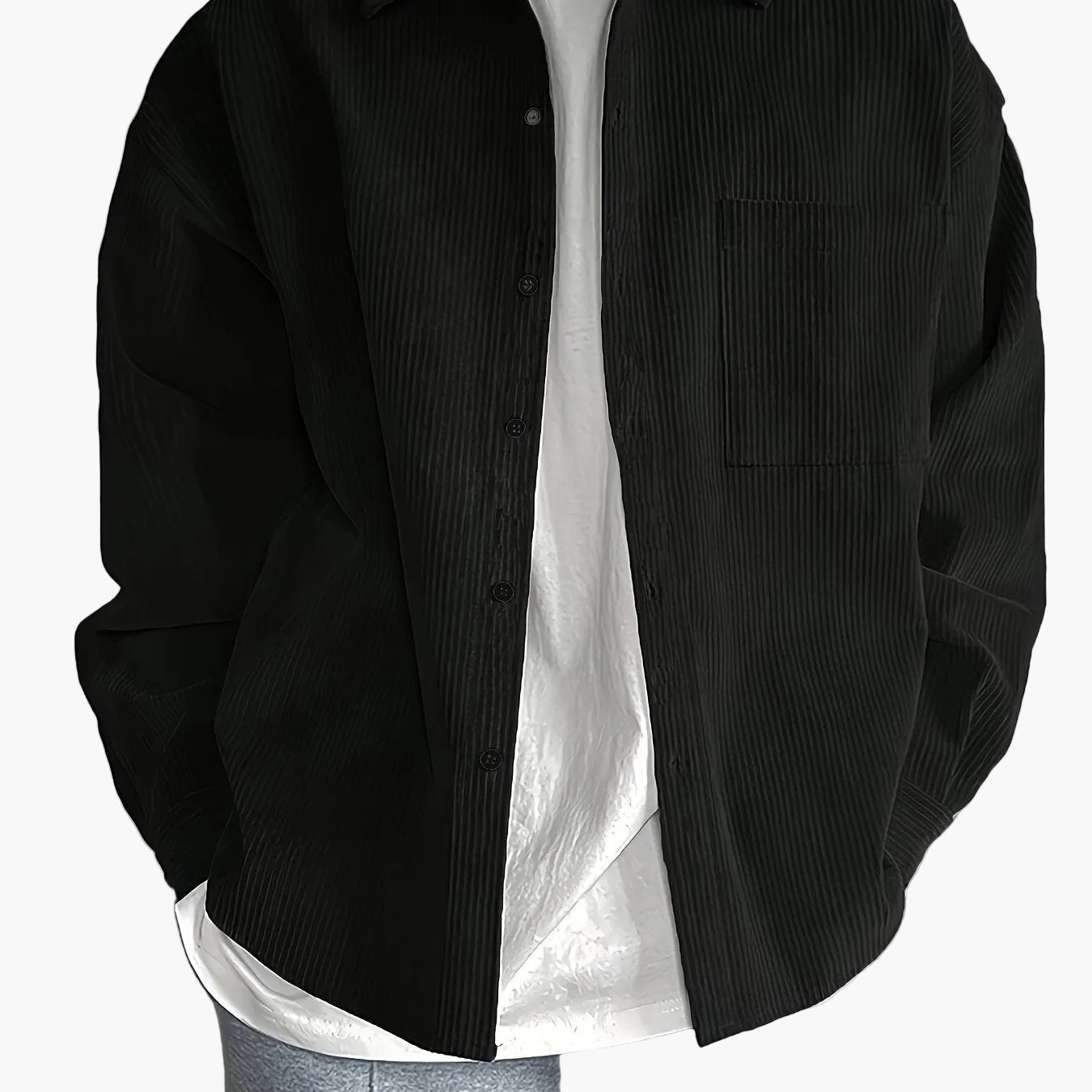 Camisa Sobrecamisa Hombre Estilo Casual para Uso Diario