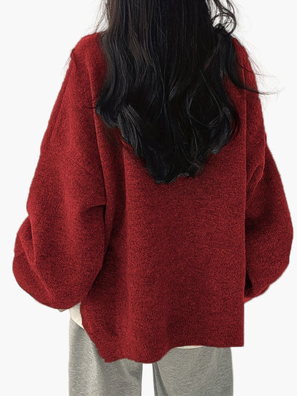 Pull décontracté pour femme style ample et tendance idéal pour l'automne et l'hiver