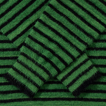 Pull streetwear à rayures pour homme style ample automne-hiver