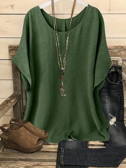 Blouse ample décontractée pour femme style bohème chic – idéale pour sorties et quotidien