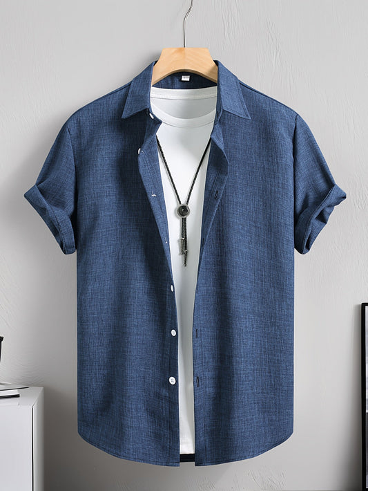Men's casual short-sleeve shirt with urban style – Perfect for summer