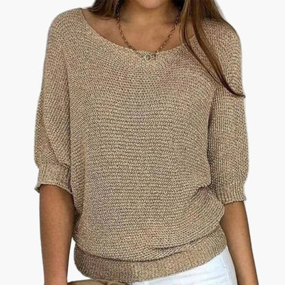 Pull ample femme style décontracté pour loisirs et quotidien