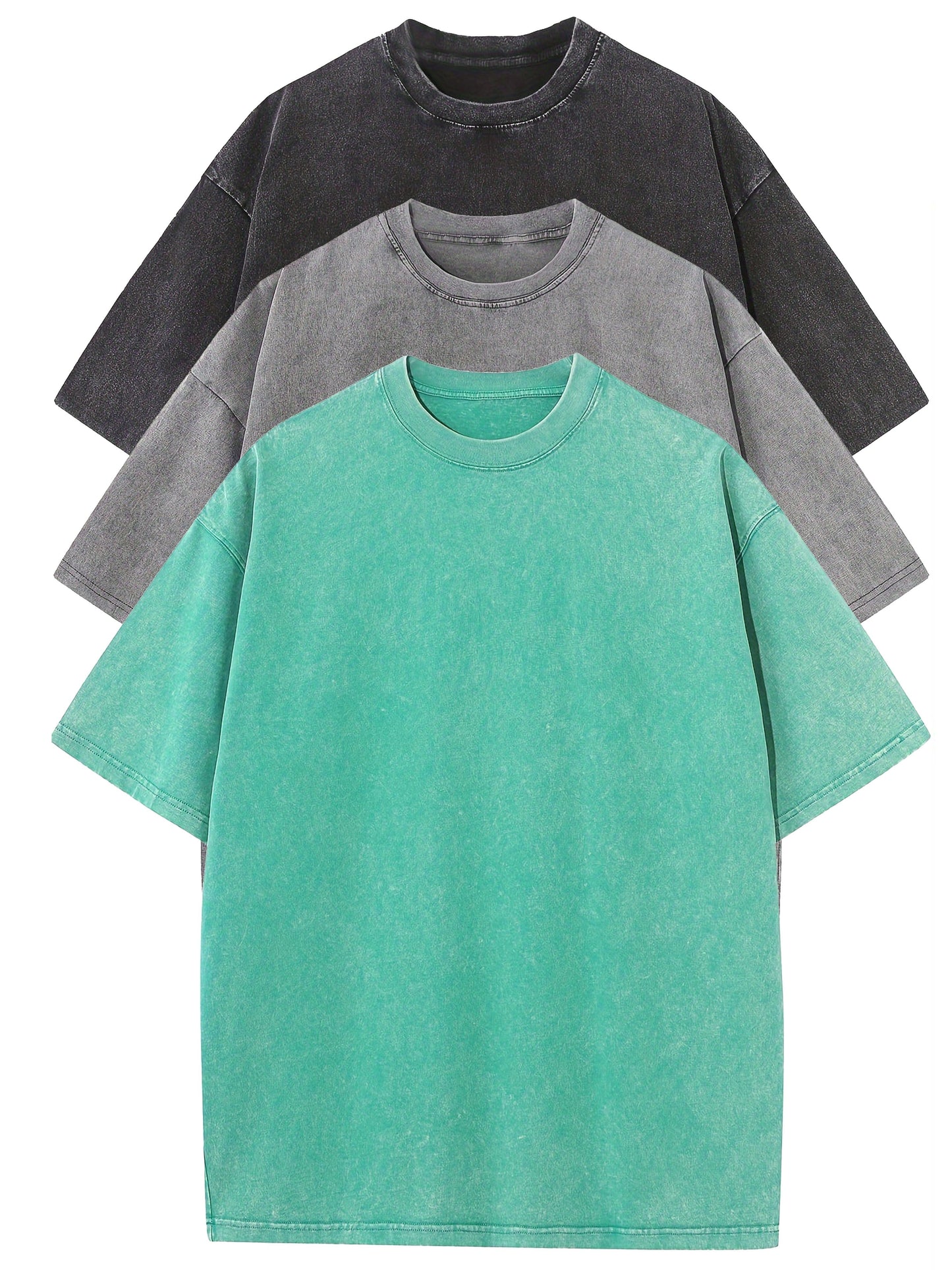 T-shirt décontracté homme coupe ample style urbain pour usage quotidien
