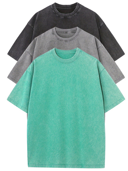 T-shirt décontracté homme coupe ample style urbain pour usage quotidien