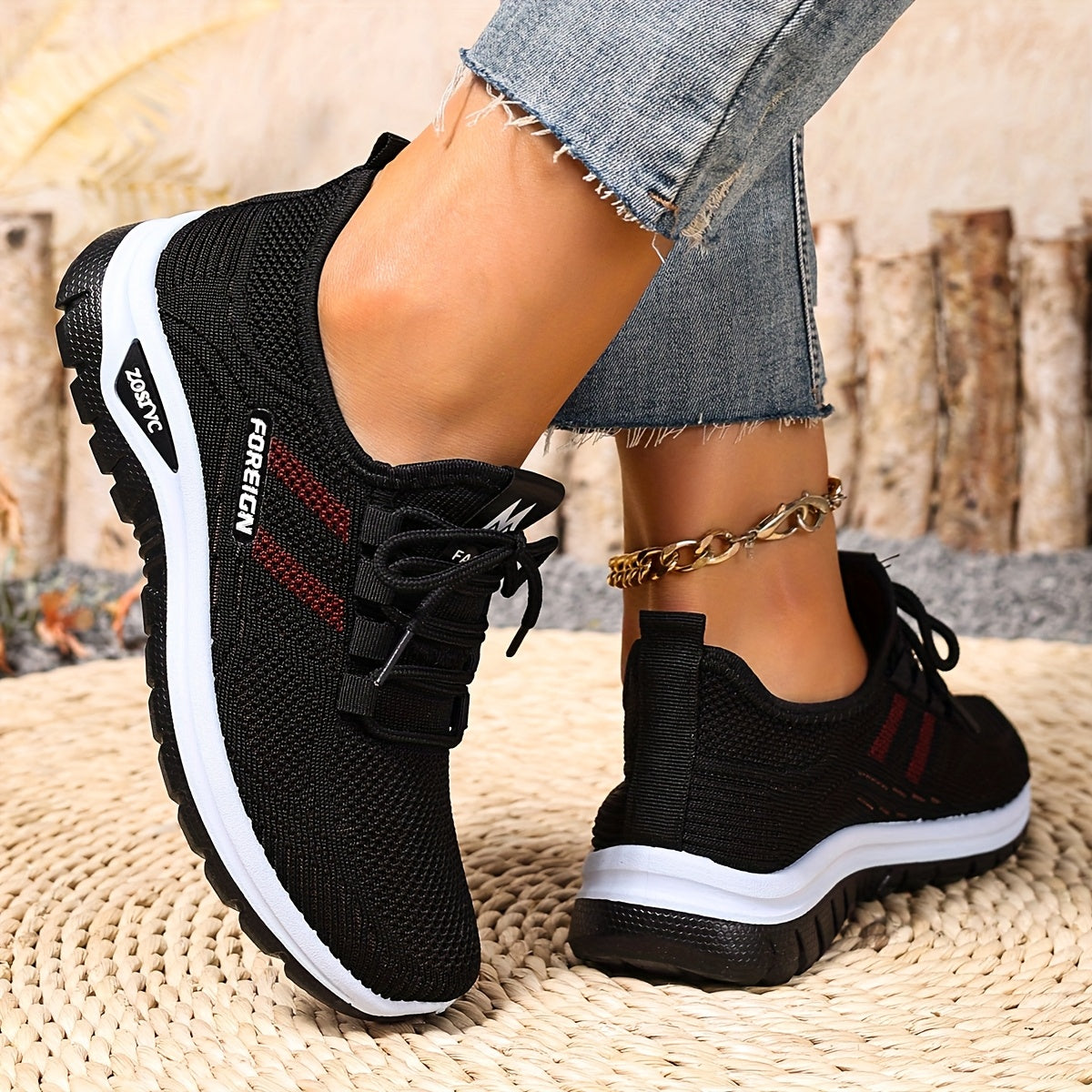 Sneakers Donna Casual Stile Sportivo per Camminata e Uso Quotidiano