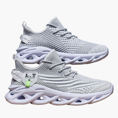 Baskets de sport homme style urbain semelle futuriste confort large