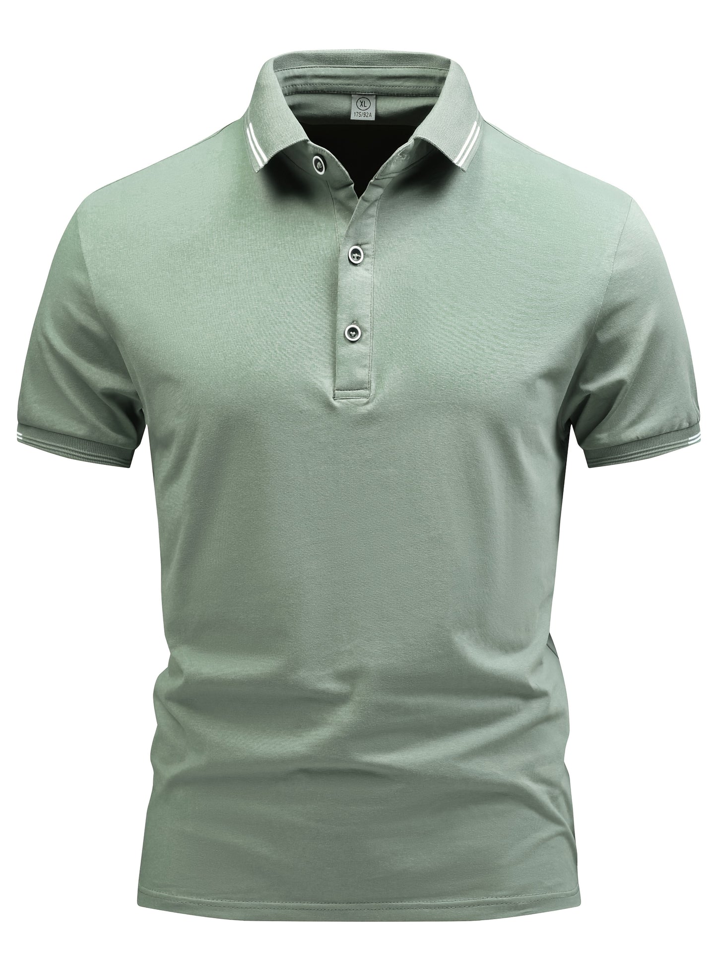 Polo décontracté pour homme à col boutonné style urbain